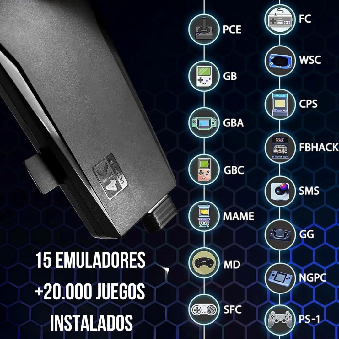 Consola Retro Gaming con +20.000 Juegos Clásicos