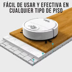 ROBOT ASPIRADOR INTELIGENTE 3 EN 1 CON SENSORES ANTI-CAIDAS