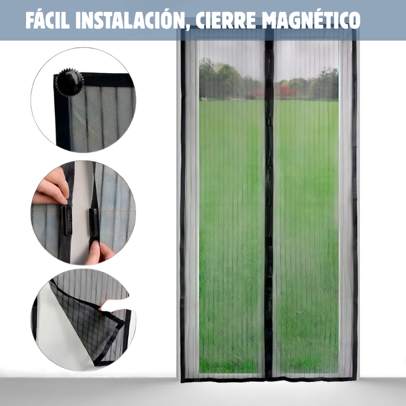 Mosquitera Magnética para Puertas – Bloquea insectos