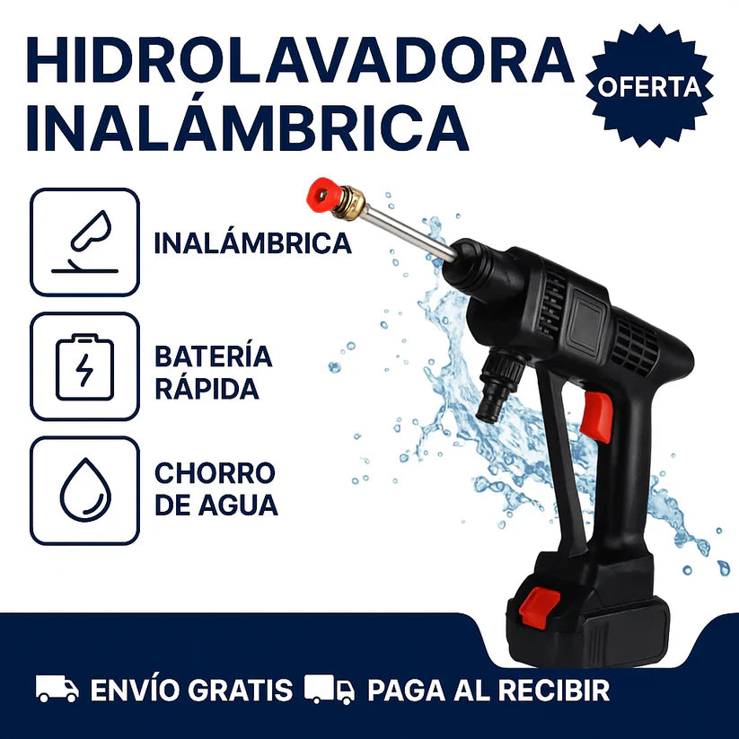 Hidrolavadora Portátil 48v - Ahorro, potencia y brillo para tu vehículo 🚗💦👌 con envío gratis