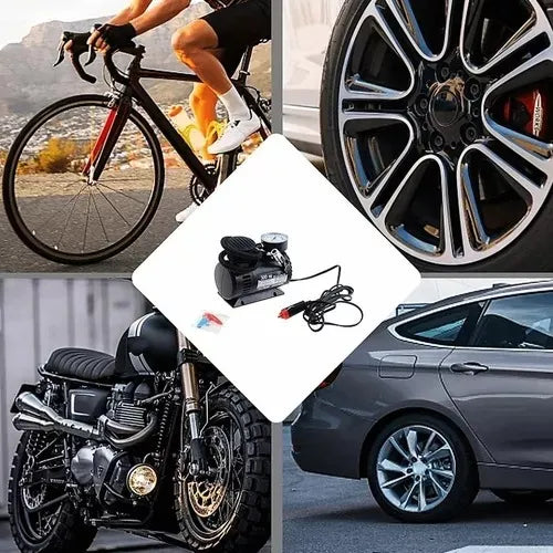 Mini Compresor De Aire 300 PSI para Neumáticos de Coche, Moto y Bicicleta