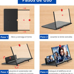 Amplificador de Pantalla Plegable HD – Convierte tu celular en una mini pantalla gigante