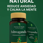 Ashwagandha Reduce cortisol & estrés +ENVÍO GRATIS